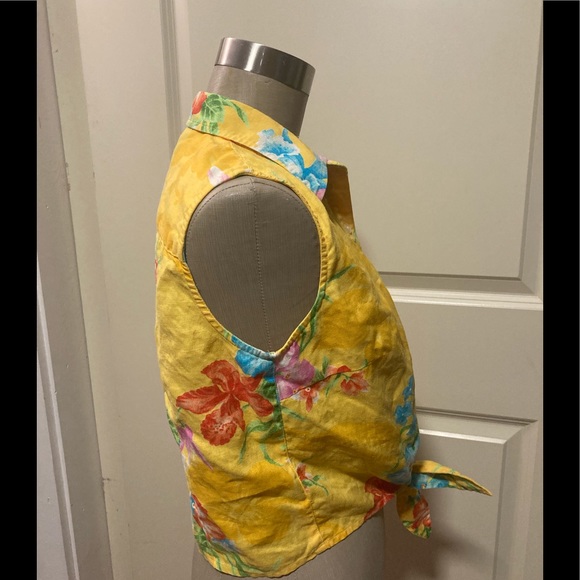 Ralph Lauren tropical crop top tiki retro 90’s - Picture 3 of 8